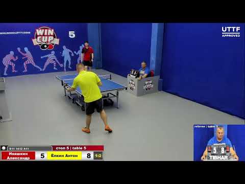 08:00 Ивашкин Александр 1-3 Ёлкин Антон  cтол 5 ЮГ-2 12.09.21