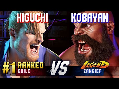 SF6 ▰ HIGUCHI (#1 Ranked Guile) vs KOBAYAN (Zangief) ▰ High Level Gameplay