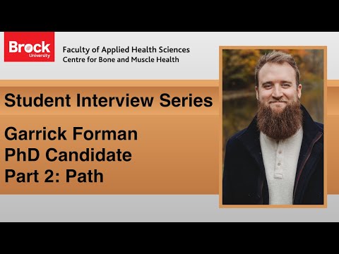CBMH Student Interview - Garrick Forman (PhD Candidate) - Part 2: Path