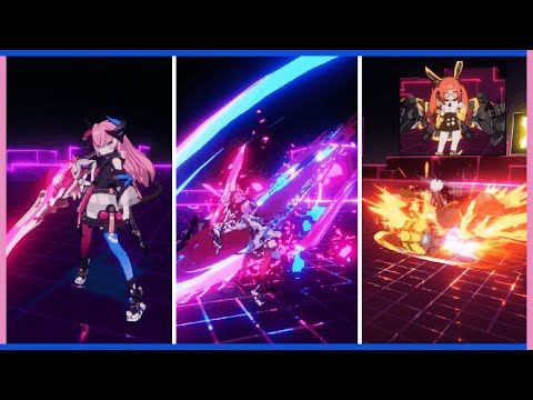 Honkai v4.3 - Roza Augment and Tesla Zero ELF Gameplay GIFs (Fervent Tempo Delta)