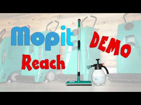 Mopit Floor Scrubber - Reach Tool Demo - Clean Those Hard to Reach Areas
