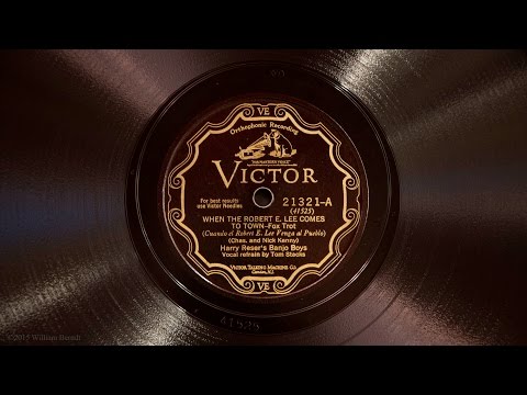 When the Robert E  Lee Comes to Town • Harry Reser's Banjo Boys (Victrola Credenza)