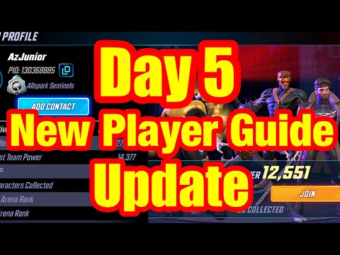 Marvel Strike Force Beginner's Guide | My Day 5 Update: Red Stars, Alliance | Free to Play Beginner