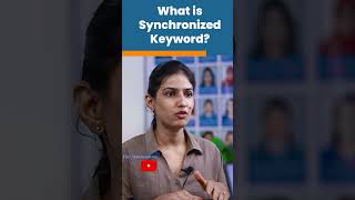 Java Interview Question: What is Synchronized Keyword? | #shorts #kiransir