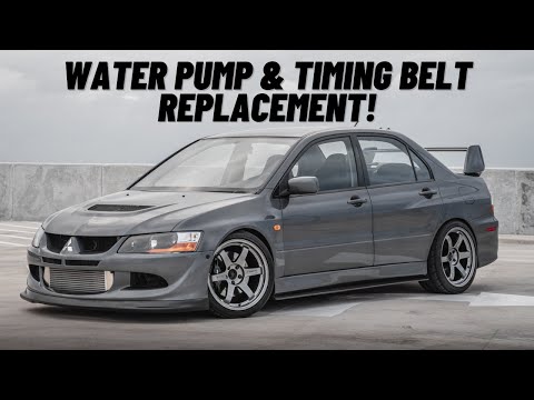 How to replace evo 8/9 water pump and timing belt!