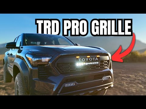 TRD PRO Grille Install On My Toyota Tacoma!