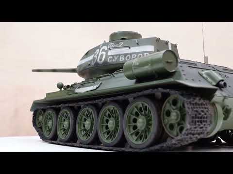 Mitsuwa T34-85 1/16 RC Tank Build and Run