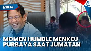 Momen Menkeu Purbaya Berbaur Saat Salat Jumat! Tak Disiapkan Tempat Khusus, Tetap Humble