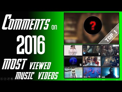 2016 Most Liked Youtube music Video's comment