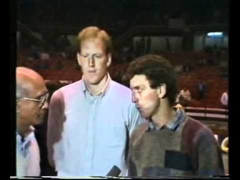 ראיון משותף ארואסטי ולארגי לפני משחק 3 בגמר פלייאוף 1985