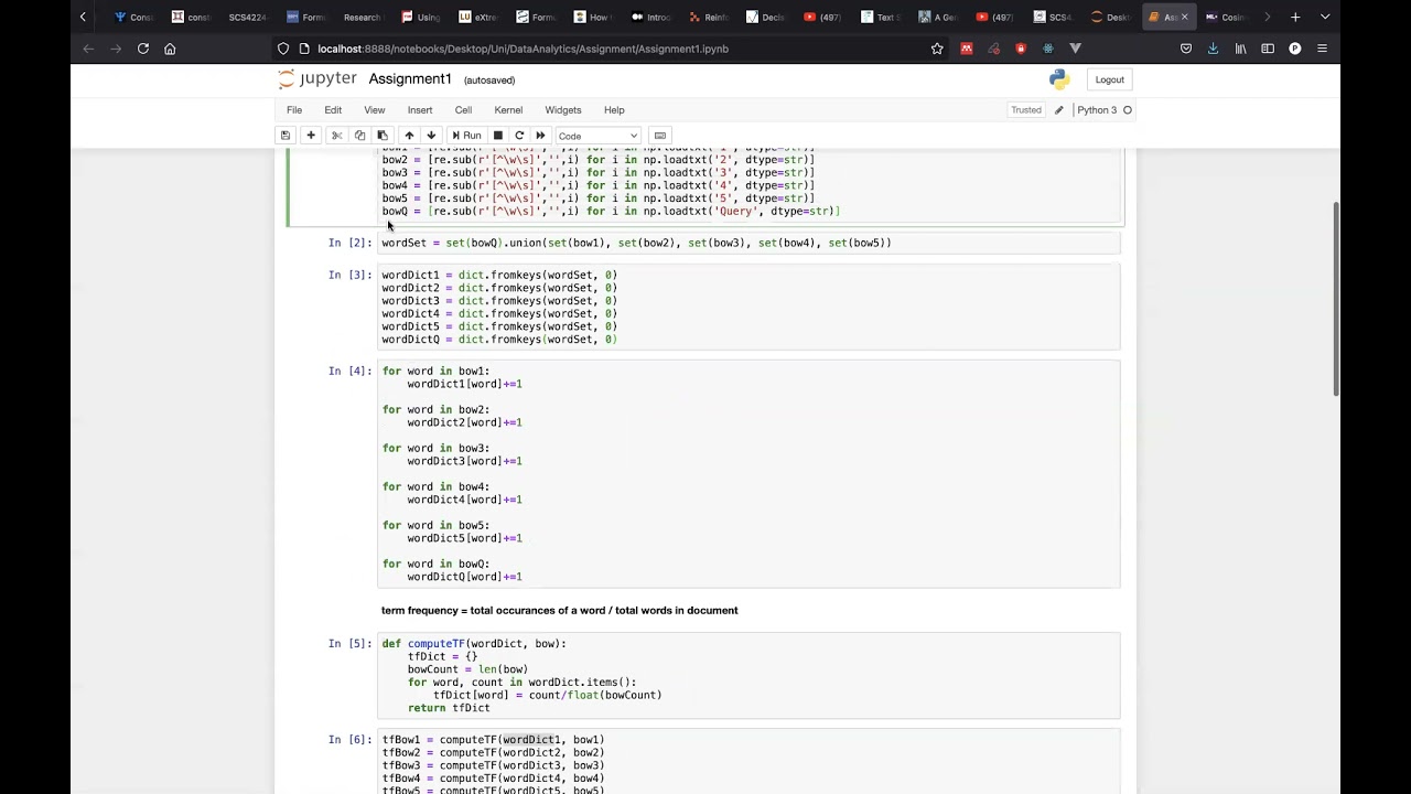 Plagiarism Checker using TF-IDF