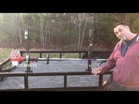2 PLACE TRIMMER RACK FOR OPEN TRAILERS