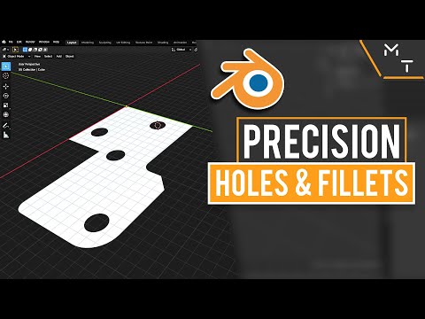 Precision Modeling In Blender 2.82 : Holes & Fillets - How To: Using PDT ( Tutorial Part - 3 )