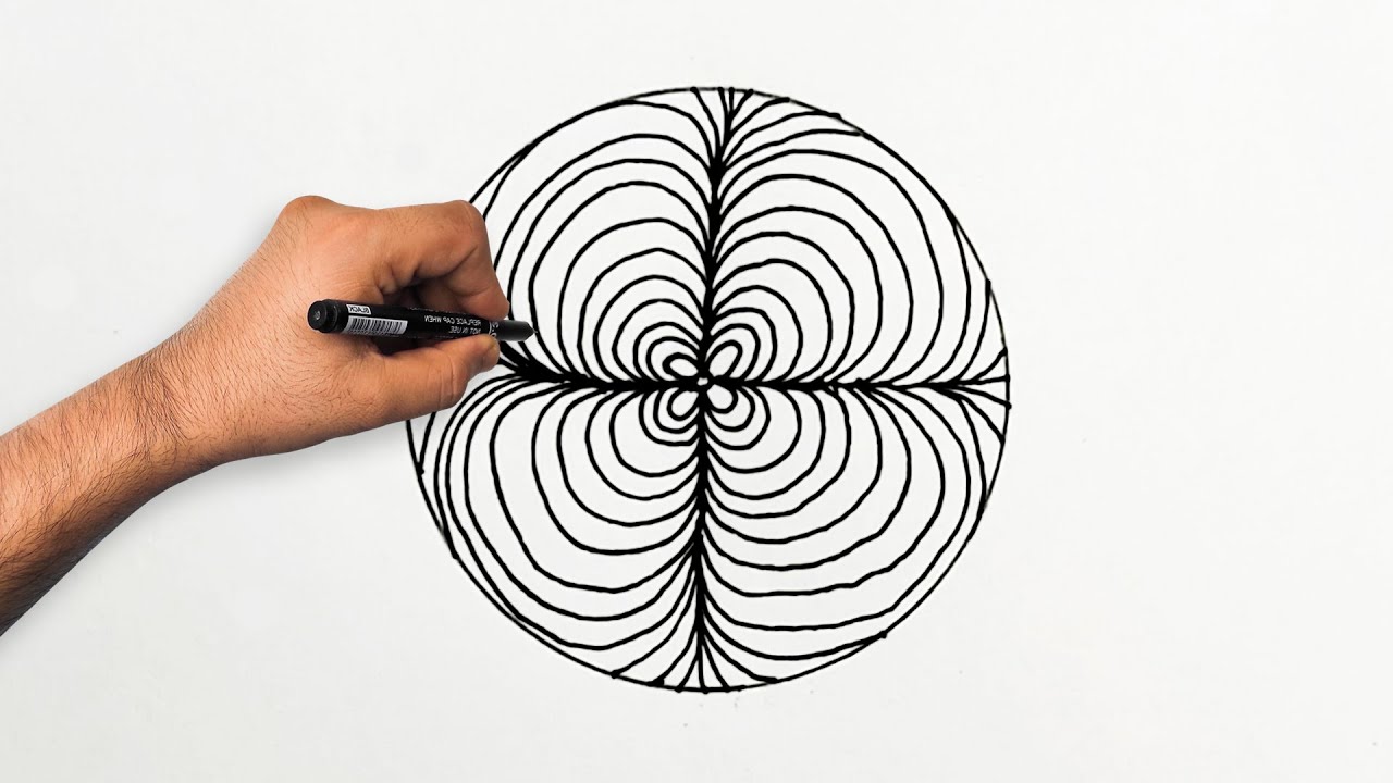 How to Draw Pattern #200 | Zentangle Pattern | Doodle Pattern | Mandala Pattern