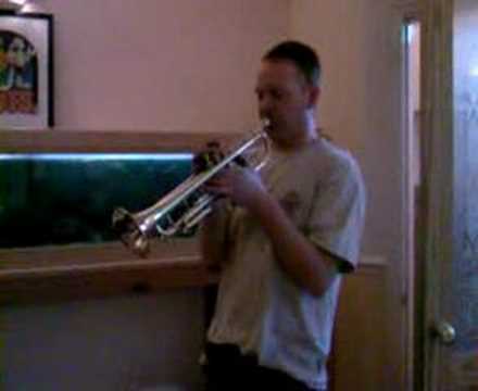 Trumpet playing