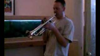 Trumpet playing