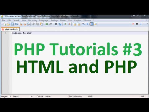 Learn Basic PHP Tutorial 3 HTML with PHP - Mind Luster
