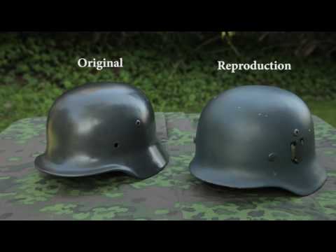 WWII History & Reenacting - Original vs Reproduction German helmet