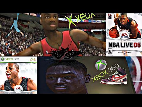 NBA LIVE 06 ORIGINAL XBOX VS NBA LIVE 06 XBOX 360 VERSION