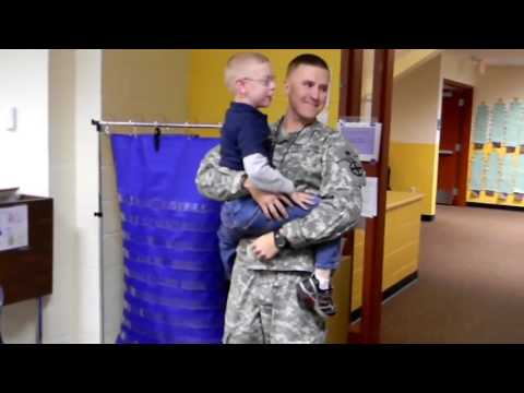 U S  Soldier Surprises His Daughter at High School Pep Rally
