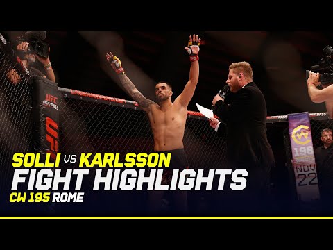 THE MONKEY KING RETURNS 👑 | Nicoló Solli vs. Daniel Karlsson | CW 195 Rome FIGHT HIGHLIGHTS