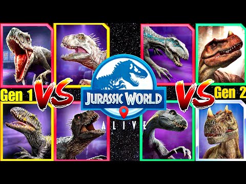 Gen 1 Vs Gen 2 || Jurassic world alive || V3.8