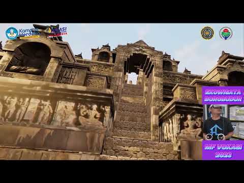 Cuplikan karya multimedia Metaverse Borobudur