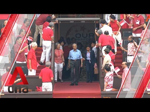 Staatschefs aus Malaysia, Indonesien und Brunei treffen beim Nationalfeiertag 2019 ein.