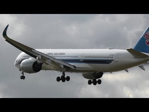 LATE GO AROUND | China Southern Airbus A350 B-32CR at London Heathrow Airport