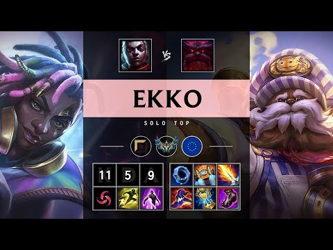Ekko Top vs Ornn - EUW Challenger Patch 25.21