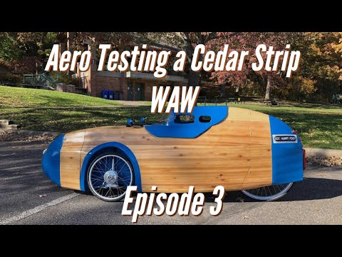 Aero testing my cedar waw velomobile - episode 3