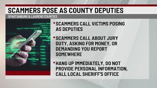 BEWARE: Scam callers posing as Upstate deputies