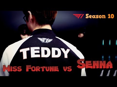 T1 Teddy - Miss Fortune vs Senna - Patch 10.1 LoL Season 10 KR Ranked | League of Legends Replays