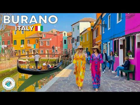 Burano, Italy 🇮🇹 | The Most Colorful Island in Venice 🌈 4K HDR Walking Tour