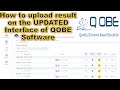 QOBE Updated Interface How To Upload Result