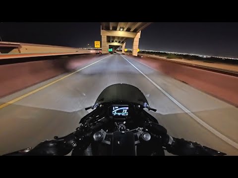 ZX-4R POV Chill Night Ride