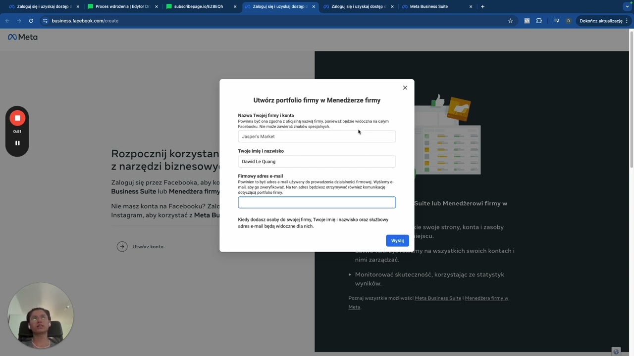 Zakładanie portfolio firmowego jak NIE MASZ strony na Facebooku