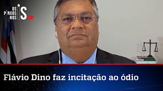 Flávio Dino espalha ódio e chama Bolsonaro de "demônio que tem que voltar ao inferno"