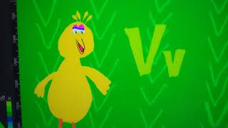big bird sings very very very very special letter v