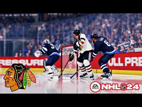 Chicago Blackhawks vs Winnipeg Jets! NHL 24! 4K!