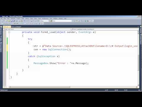 C NET Windows Application Connect Database Part 2 Tamil