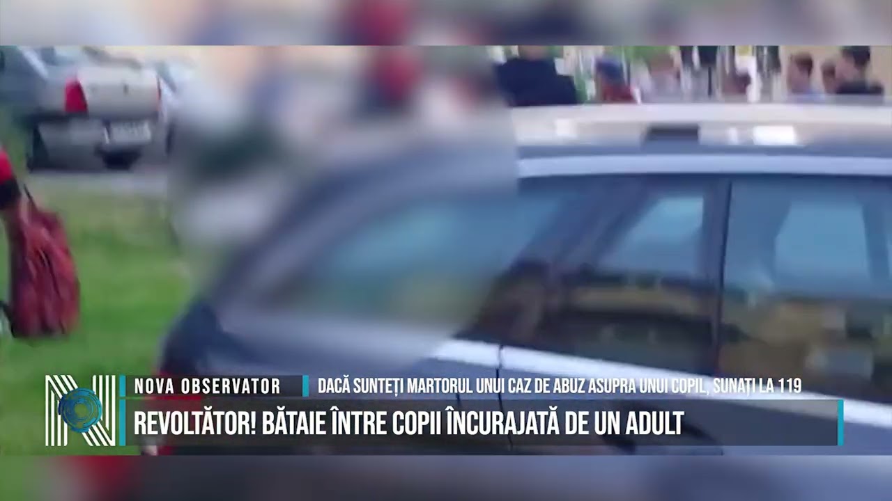 Revoltător! Bătaie între copii încurajată de un adult
