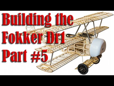 Building the Fokker Dr1 770mm, Assembling the Lower Wing, Pt-5