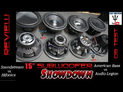 $200 15" subwoofer showdown American bass Hifonics Soundstream Audio legion