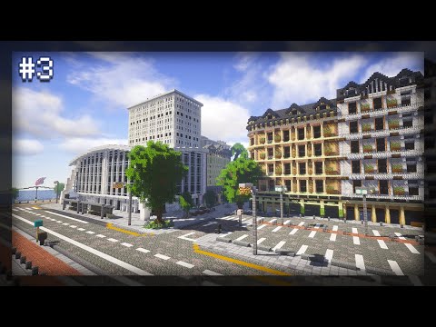 Minecraft City #3 - Expanding the City [Timelapse]