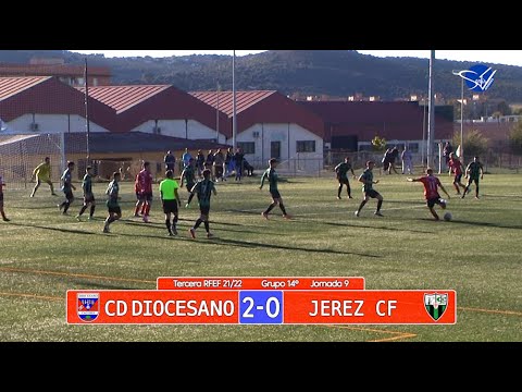 Resumen: CD Diocesano - Jerez CF (3ª RFEF Gr.XIV 21/22)