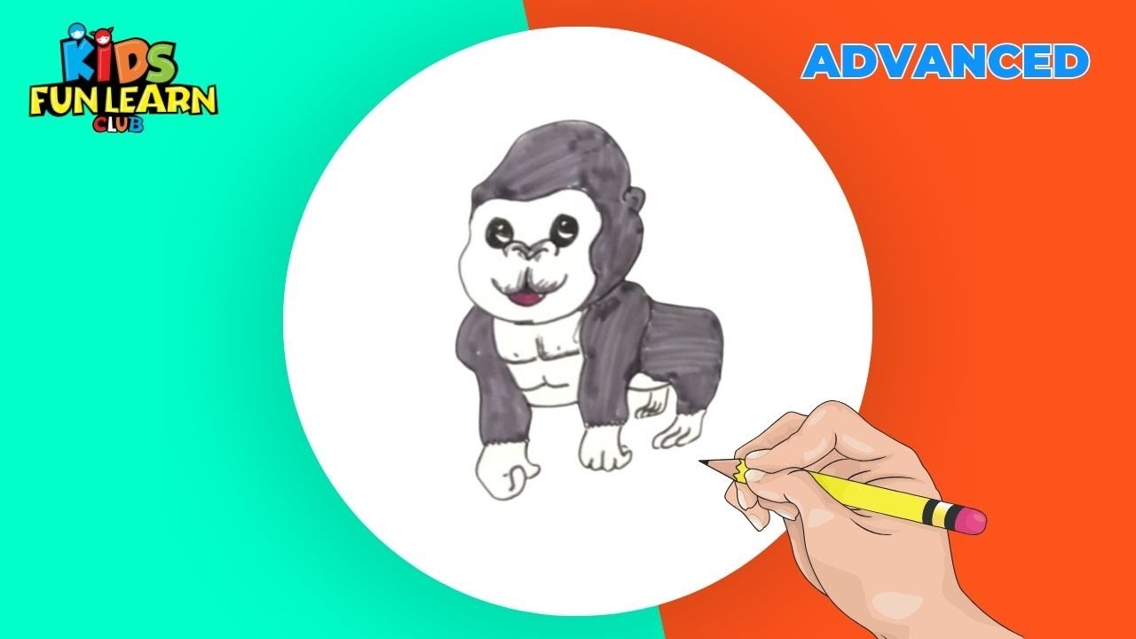 How to draw a Gorilla
