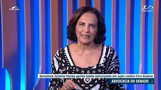 Janaína Farias tem decisão liminar favorável em ação contra Ciro Gomes