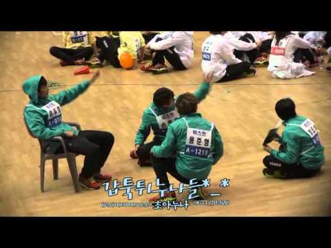 120108 [FANCAM] BEAST + G.NA AEGYO in MBC Idol Star Athletics Championships