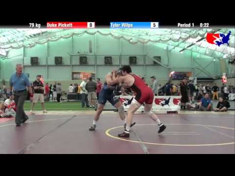 Duke Pickett vs. Tyler Wilps at 2013 ASICS University Nationals - FS